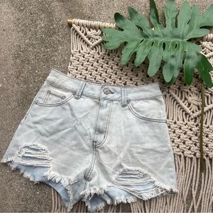 Rewash Distressed High Rise Jean Shorts Juniors Size 1 / 25